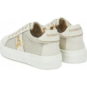 Dámské tenisky Patrizia Pepe sportovní boty z přírodní kůže bílé barvy, velikost 34