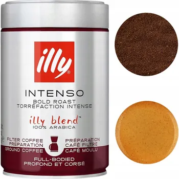 Mletá káva Illy Intenso, silně pražená, 250 g