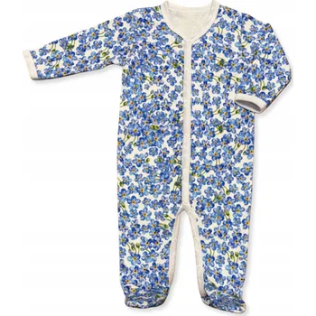 Kojenecký overall OVERAL overal na spaní s rozepínáním po celé délce, velikost 86, pyžamo pro holčičku - Pomněnky