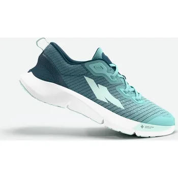 Pánské tenisky KIPRUN Dětské běžecké boty s 0 dropem KN500 33 MODRÁ|ZELENÁ