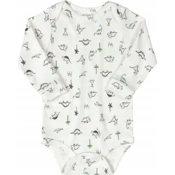 Kojenecký body Kojenecké body s krátkým rukávem, dinosauři, bílé, Up Baby, vel. 68
