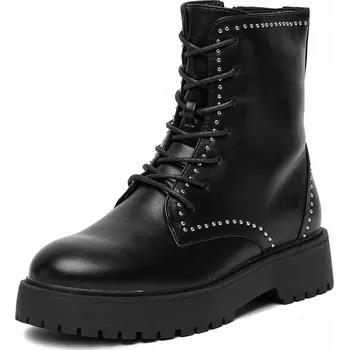 Dámské kozačky Deezee kotníkové boty dámské černé 24ST0121-1