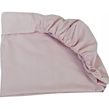 Prostěradlo PROSTĚRADLO BAVLNĚNÉ S GUMOU DO POSTÝLKY 140X70 BAVLNA STARORŮŽOVÁ