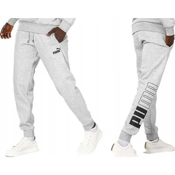 3320 PÁNSKÉ BAVLNĚNÉ TEPLÁKY PUMA SPORTOVNÍ POWER ZATEPLENÉ M