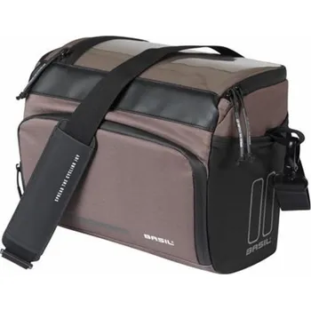 brašna na kolo BASIL MOVE TAŠKA NA ŘIDÍTKA, KF s montážním adaptérem, 7-8L, voděodolná, Hnědá (NOVINKA 2025)