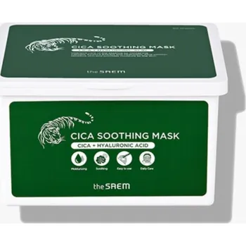 Pleťová maska theSaem THE SAEM Cica Soothing Mask Intenzivně hydratační plátýnková maska - 30 kusů