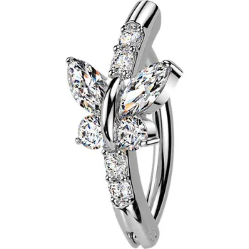 Piercing Šperky4U Piercing do pupíku motýlek - WP0102