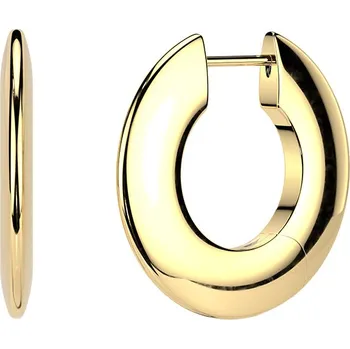 Náušnice Šperky4U Pozlacené titanové náušnice - kruhy 15 mm - KM2031GD-15