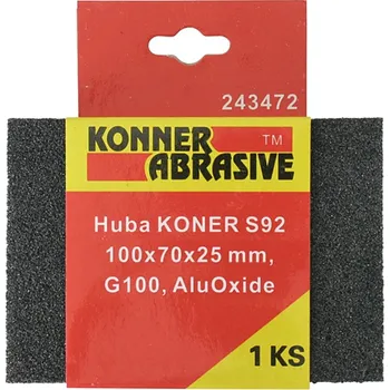 Brusný papír Houba KONNER S92 100x70x25 mm, G100, AluOxide, brusná houba