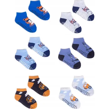 -Chlapecké Ponožky s ABS, 6 párů, velikost 17-19