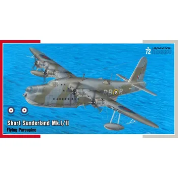 Plastikový model Short Sunderland Mk.I/II The Flying Porcupine - Special Hobby SH 72438