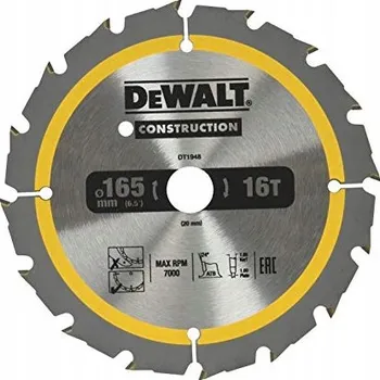 Pilový kotouč Řezný kotouč DeWalt 165x20mm 36T DT1950-QZ