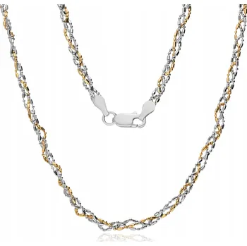 Náhrdelník ŘETÍZEK DÁMSKÝ POZLACENÝ NÁHRDELNÍK COP 45 cm