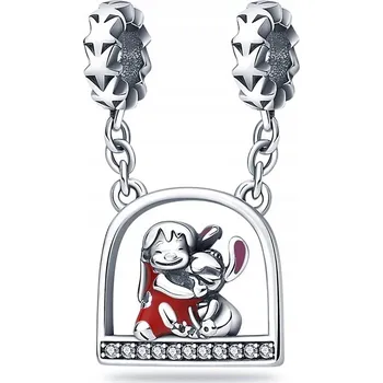 Přívěsek Přívěsek STŘÍBRO 925 Charms Korálek Disney Lilo a Stitch