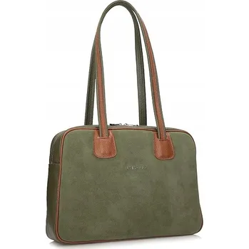 Kabelka Toscanio kabelka z pravé kůže zelená