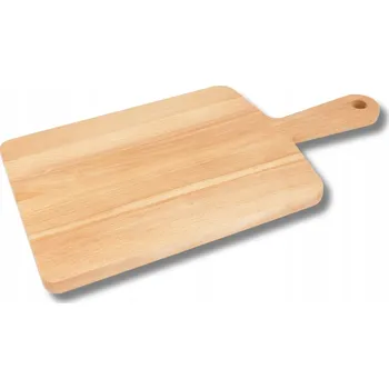 Kuchyňské prkénko DŘEVĚNÉ PRKÉNKO NA KRÁJENÍ A SERVÍROVÁNÍ S RUKOJETÍ BUKOVÉ HEZKÉ