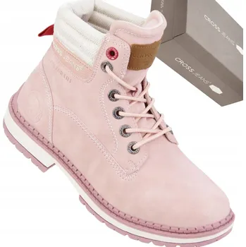 Dámská obuv Cross Jeans dámské kotníkové boty s plochým podpatkem velikost 36