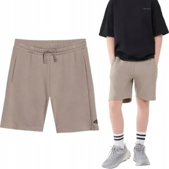 Podprsenka 4F krátké kraťasy ke kolenům bavlna béžové velikost 146