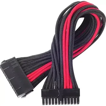 Kabel do PC SilverStone 24-pin ATX kabel 30cm černo-červená (SST-PP07-MBBR)