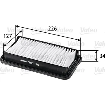 Filtr do auta Vzduchový filtr VALEO 585170