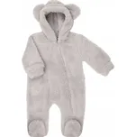 Dětský overal s kapucí , popelavě šedý, Nicol, vel. 74
