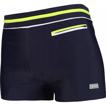 Pánské plavky Pánské plavky boxerky šortky přiléhavé s kapsou na zip MORAJ XL