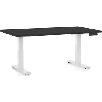 Kreslicí stůl Výškově nastavitelný stůl OfficeTech C, 140 x 80 cm - bílá podnož Barva: Černá + doprava ZDARMA