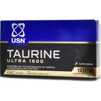 Taurin 1500 kapsle, 120 kapslí USN 180 g bez příchuti