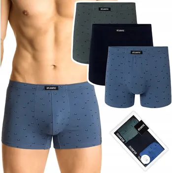 Pánské boxerky 3-BALENÍ Trenýrky ATLANTIC 3MH-033 - XL