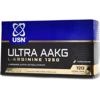 Aminokyselina Kapsle arginin AAKG L-arginin 1250 120 kapslí USN 120 g bez příchuti
