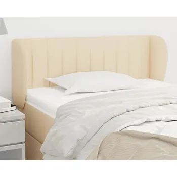 Čelo postele typu ušák krémové 83x23x78/88 cm textil IM_3117361