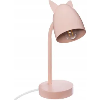 Lampička Stolní lampička Atmosphera růžová kovová patice E14 do 25 W