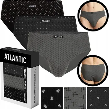 Slipy 3-BALENÍ Pánské slipy classic bavlna Atlantic L