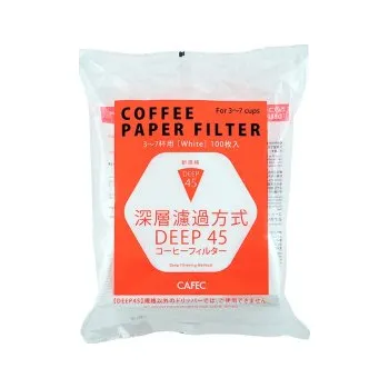 Příslušenství pro přípravu kávy Cafec Deep 45 papírové filtry - 100 ks