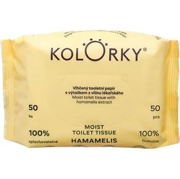 Toaletní papír KOLORKY Vlhčený toaletní papír s výtažkem z vilínnu lékařského 50 ks