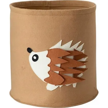 FILCOVÝ KOŠ / ORGANIZÉR NA HRAČKY, PRÁDLO 35X35 CM - ŠEDÝ