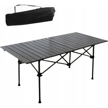 Zahradní stůl Turistický stůl Real Garden 55 x 90 x 50 cm černý