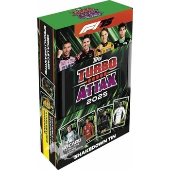 Sběratelská karetní hra Topps Turbo Attax F1 Formule 1 2025 Mega Tin Shakedown
