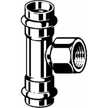 Fitinka Viega T-kus s ocelovým / pozinkovaným SC 42 X 3/4 X 42, spojka potrubí