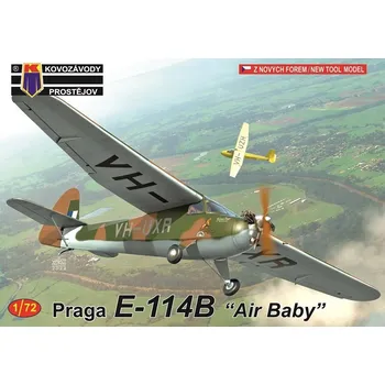 Plastikový model Praga E-114B 'Air Baby' (3x camo) - Kovozávody Prostějov