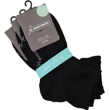 Pánské ponožky Zdravé ponožky unisex jednobarevné bavlněné kotníkové ponožky s PROLEN Siltex mix1 39-42