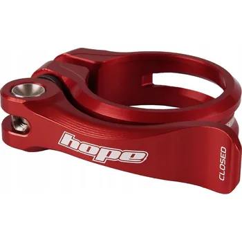 Sedlovka Hope svorka sedlovky objímka na svorku červená 31.8 mm