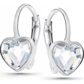 Náušnice Stříbrné náušnice pro děti s anglickým závěsným zapínáním