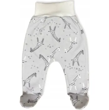 Dupačky POLODUPAČKY 62 kraťasy BEZTLAKOVÉ kojenecké BAVLNA 100% ŽIRAFKY