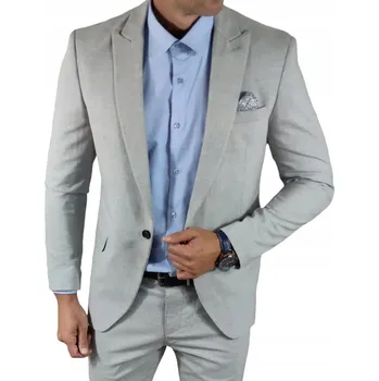 Dámské sako Sako jednoradové vypasované hladké šedé - popelavé DJM05 - 58