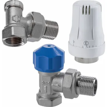 Hlavice pro radiátor Honeywell Radiátorová sada - rohové provedení DN15 (termostatická hlavice + termostatický ventil + zpětný ventil)