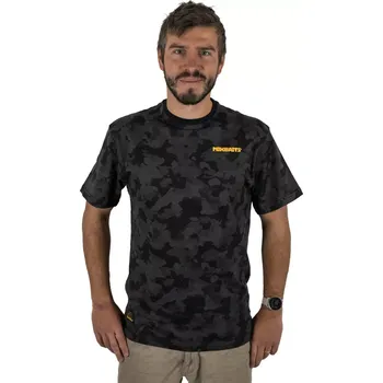 Pánské tričko Mikbaits oblečení - Tričko Mikbaits Black camou 4XL