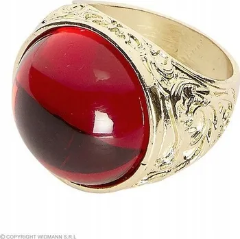 Prsten Prstýnek piráta s červeným kamenem Widmann