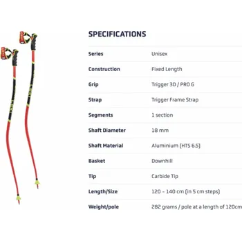 Sport Leki STICKS WCR SG/DH 3D 652 120