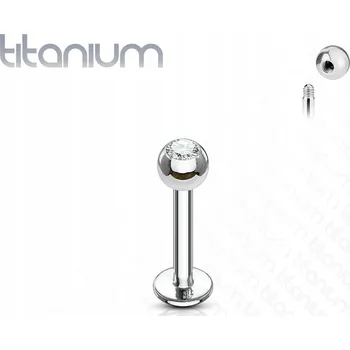 Náušnice Titanový labret dlouhý Náušnice do rtu chrupavky ucha tragus conch 12mm